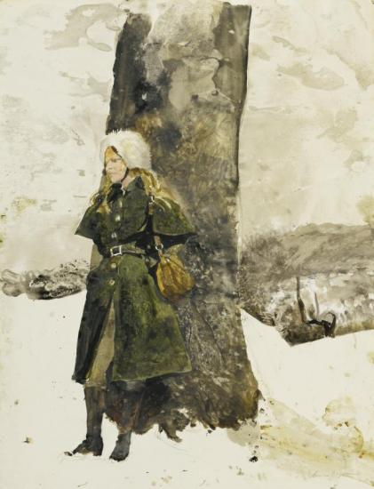 In The Orchard (helga In Orchard) Artwork by Andrew Wyeth
