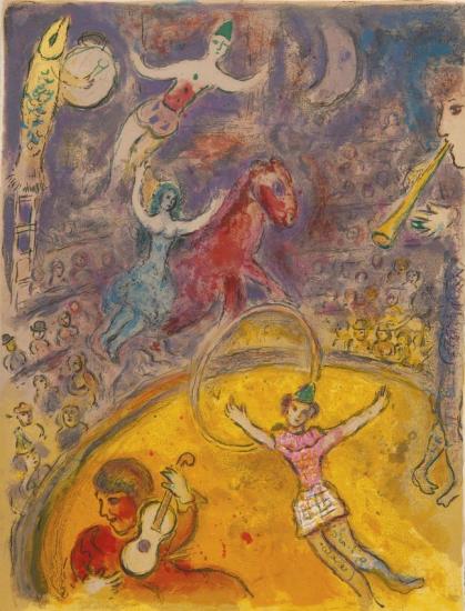 Cirque Artwork by Marc Chagall