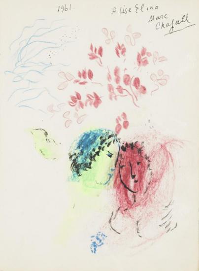Couple D'amoureux, 1961 Artwork by Marc Chagall
