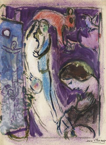 Etude Pour Autoportrait Artwork by Marc Chagall