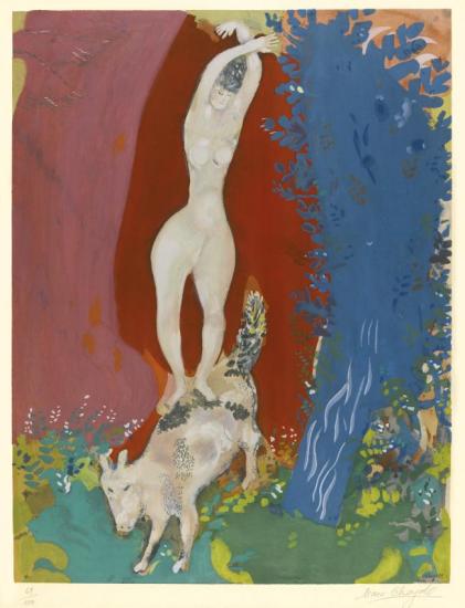 Femme De Cirque Artwork by Marc Chagall