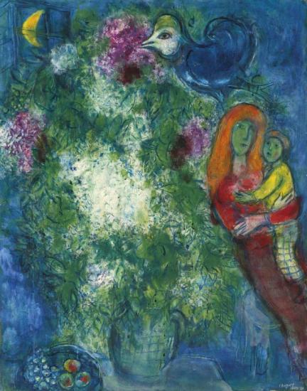 La Mere Et L'enfant Artwork by Marc Chagall