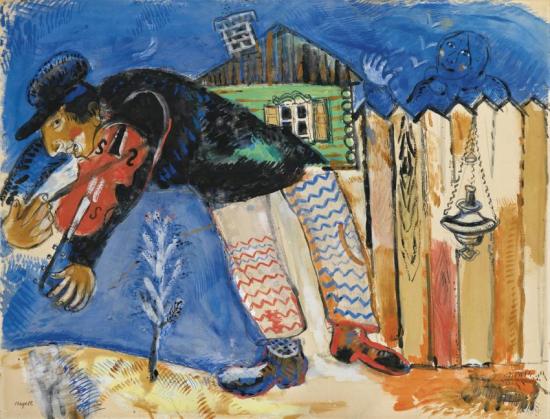 Le Violoniste Artwork by Marc Chagall