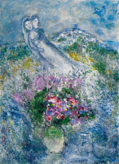Les Fleurs De Vence Artwork by Marc Chagall