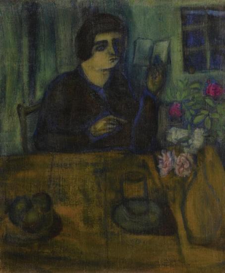 Portrait De La Soeur De L'artiste Artwork by Marc Chagall