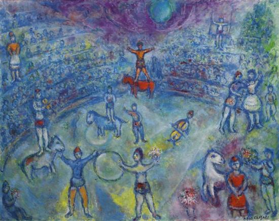 Scene De Cirque Artwork by Marc Chagall
