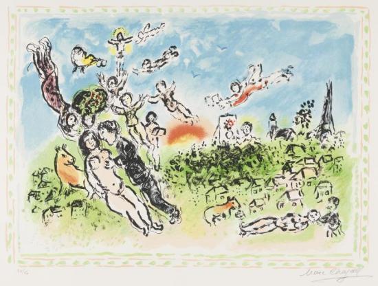 Summer's Dream Artwork by Marc Chagall