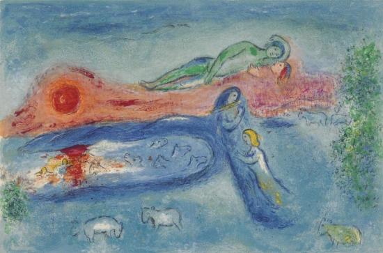 The Death Of Dorcon Artwork by Marc Chagall