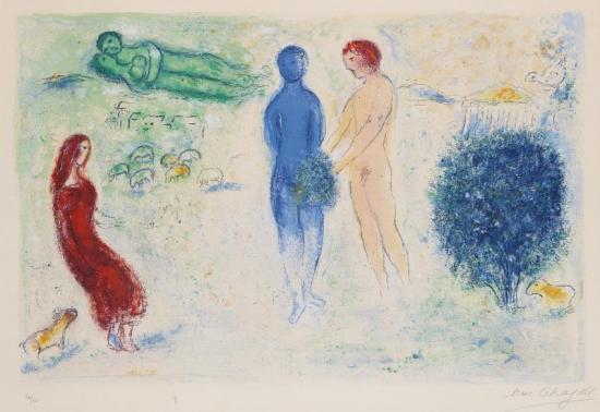 The Judgement Of Chloe Artwork by Marc Chagall
