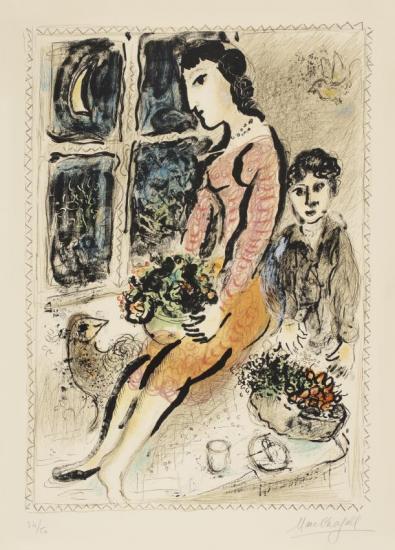 The Purple Bodice Artwork by Marc Chagall