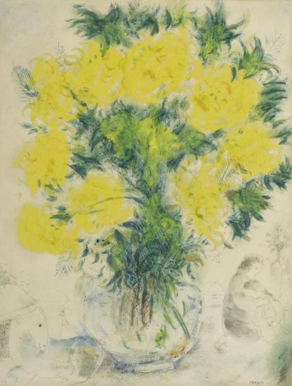Vase De Fleurs Artwork by Marc Chagall