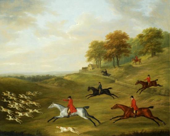 A Hunt In Full Cry I Artwork by John Nost Sartorius