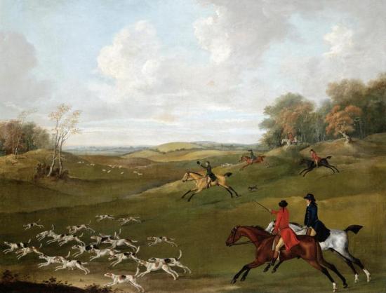 A Hunt In Full Cry Artwork by John Nost Sartorius