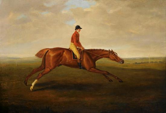 Eclipse With Jockey John Oakley Up At Newmarket Artwork by John Nost Sartorius