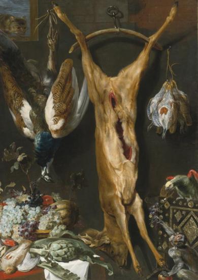 Still Life With A Dead Stag, 1640 Artwork by Frans Snyders