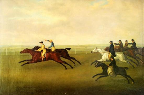 Sir H.t. Vane's Hambeltonian Beating Mr. Cookson's Diamond Artwork by John Nost Sartorius