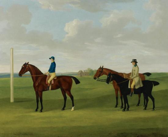 The Marquis Of Rockingham's Bay Malton With John Singleton Up Artwork by John Nost Sartorius