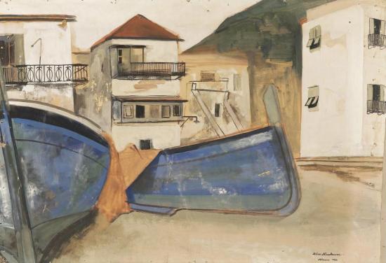 Les Bateaux Artwork by Felix Nussbaum
