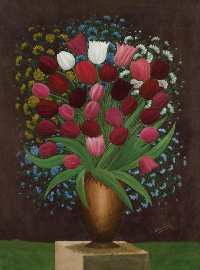 Tulipes Et Autre Fleurs Artwork by André Bauchant