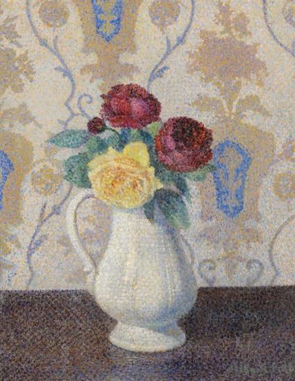 Bouquet De Fleurs Dans Un Vase Artwork by Albert Dubois Pillet