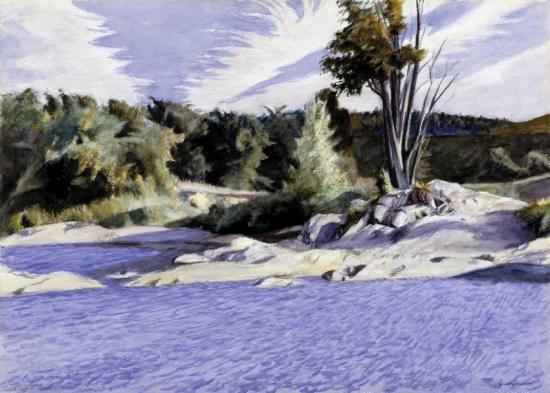 White River At Sharon, 1937 Artwork by Edward Hopper
