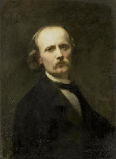 Self-portrait, 1869 Artwork by Johann Georg Schwartze