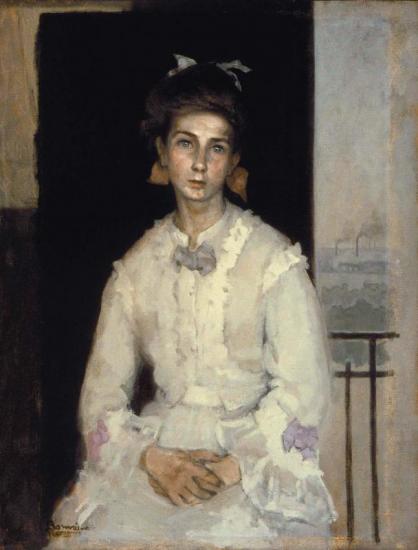 Jeune Fille Anglaise-yeux Et Rubans Verts, Ca. 1910 Artwork by Romaine Brooks