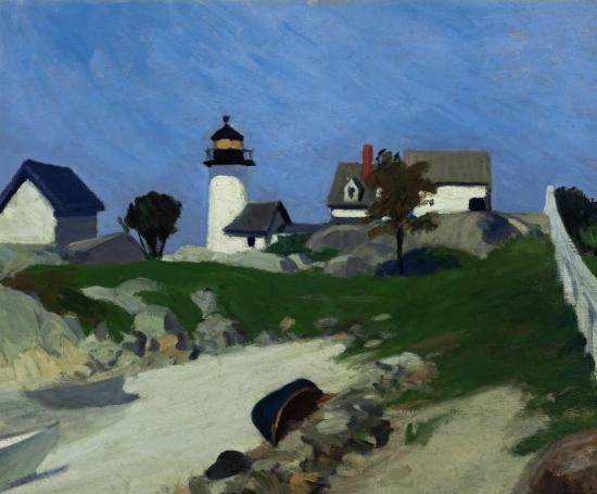Squam Light Artwork by Edward Hopper