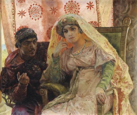 The Secret Discussion Artwork by Georges Antoine Rochegrosse