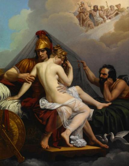 Mars And Venus Surprised By Vulcan, 1827 Artwork by Alexandre Charles Guillemot