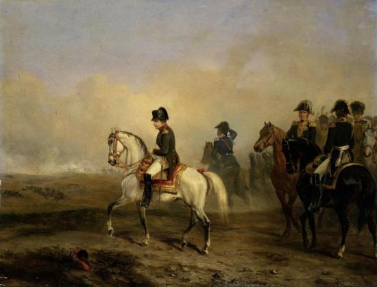 Emperor Napoleon I And His Staff On Horseback Artwork by Horace Vernet