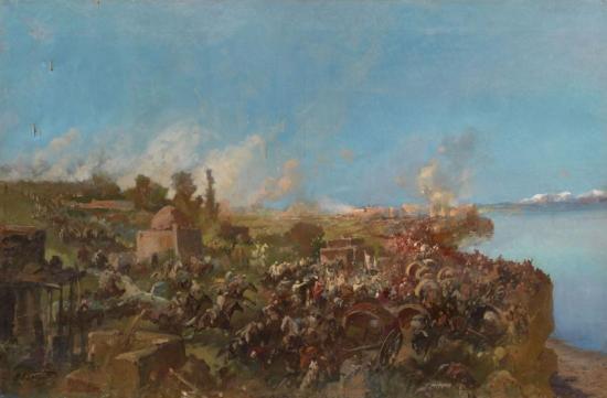 Battle Of Makhram In Turkestan, Circa 1888 Artwork by Nikolai Nikolaevich Karazin