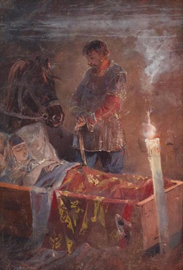 The Sleeping Princess Artwork by Nikolai Nikolaevich Karazin