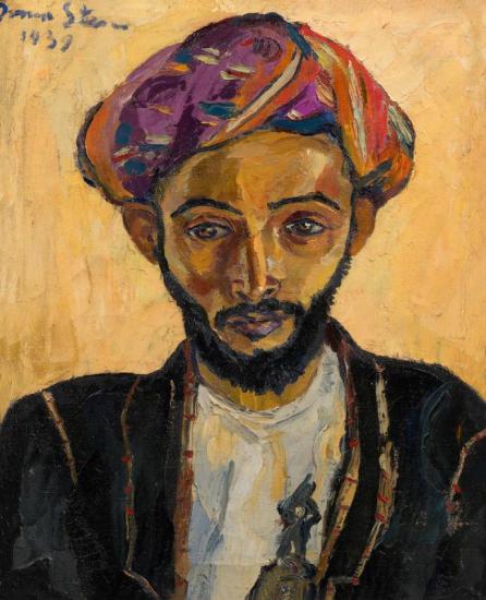 Arab In Black, 1939 Artwork by Irma Stern