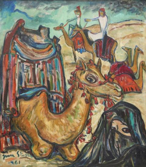 Camel Riders Artwork by Irma Stern