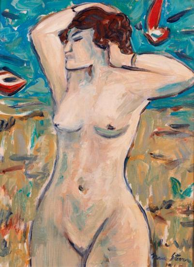 Female Nude On The Beach Artwork by Irma Stern