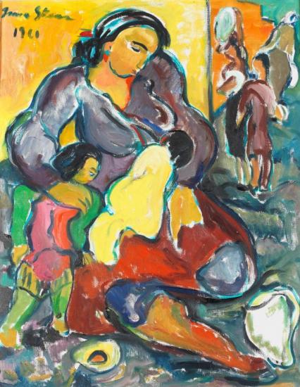 Gypsies Artwork by Irma Stern