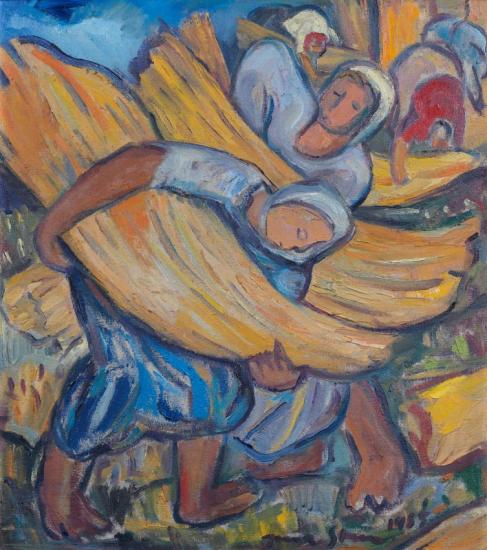 Harvesters Artwork by Irma Stern