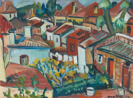 Madeira Rooftops Artwork by Irma Stern