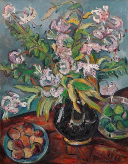 Still Life With Tiger Lilies Artwork by Irma Stern