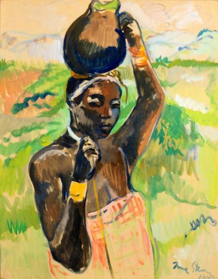 The Water Carrier Artwork by Irma Stern
