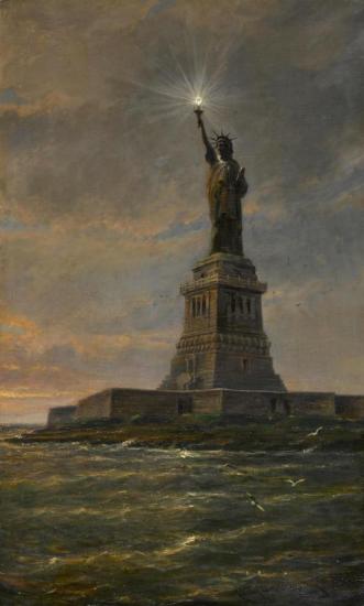 Statue Of Liberty, 1910 Artwork by Cornelis Christian Dommelshuizen