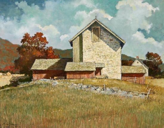 Connecticut Farm Artwork by Eric Sloane