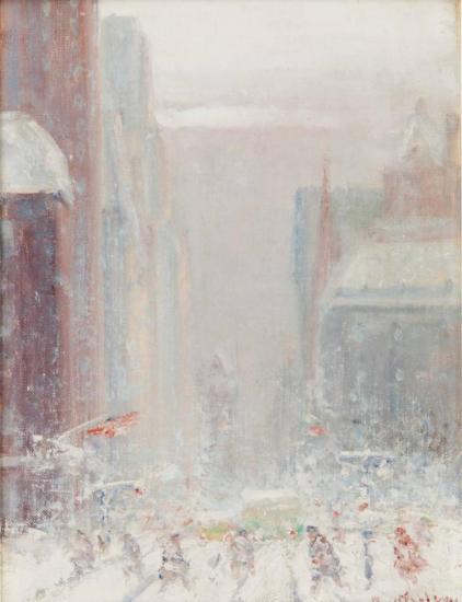 5th Avenue Facing South From 58th Street Artwork by Johann Berthelsen
