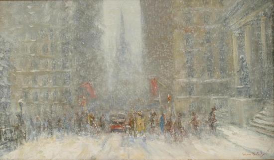 Old Trinity Chruch In The Distance Artwork by Johann Berthelsen