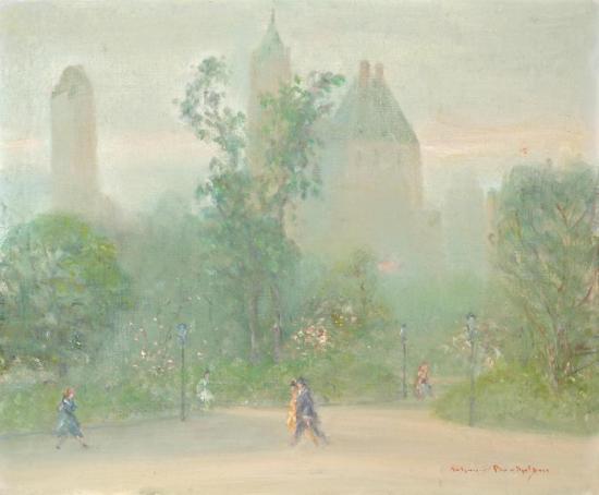 Springtime In Central Park Artwork by Johann Berthelsen