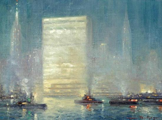 View Of The United Nations Building Artwork by Johann Berthelsen