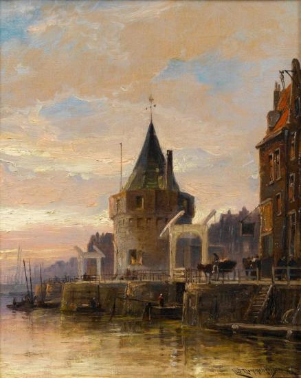 The Schreyers Tower, Amsterdam Artwork by Cornelis Christian Dommelshuizen