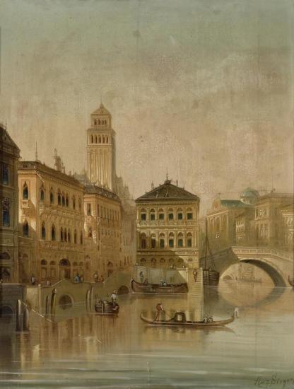 Canal Vestioso, Venezia Artwork by August von Siegen
