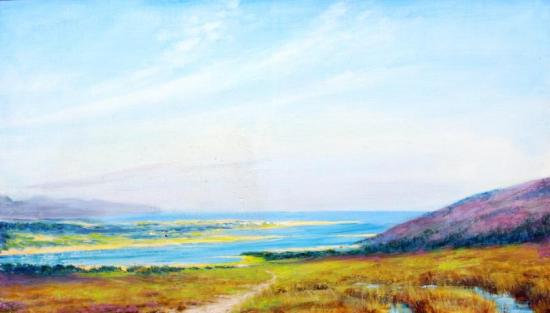 Ropes Of Sand, Doenoch Firth, Towards Carbisdale, Sutherlandshire Artwork by Sigismund Christian Hubert Goetze